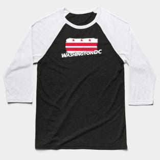 Washington DC flag Baseball T-Shirt